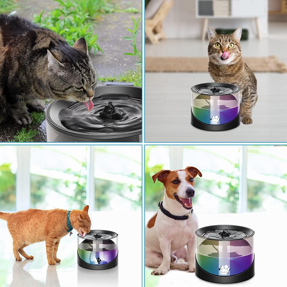 Kastty Super Quiet Water Fountain for Cats Inside