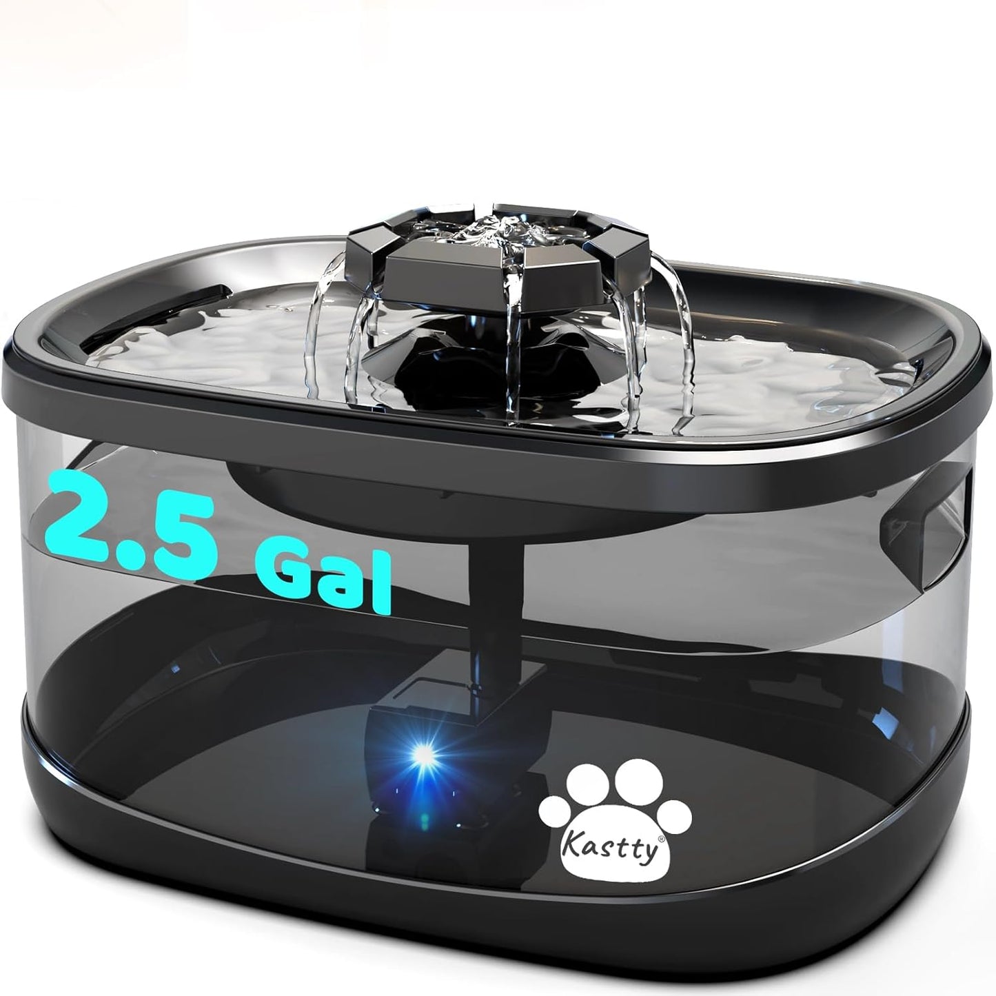 Kastty 2.5Gal/9.5L Dog Water Fountain