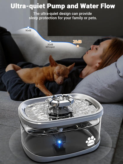 Kastty 2.5Gal/9.5L Dog Water Fountain