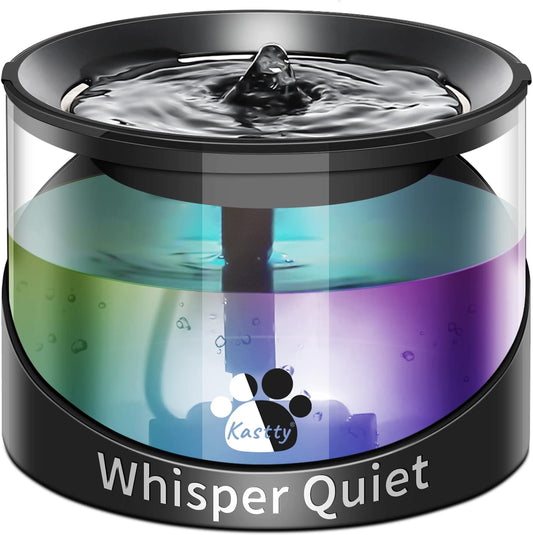 Kastty Super Quiet Water Fountain for Cats Inside